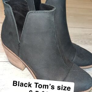 Toms Women's Black Ankle Booties